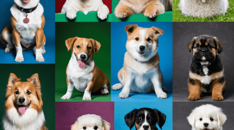 multiple dog breeds